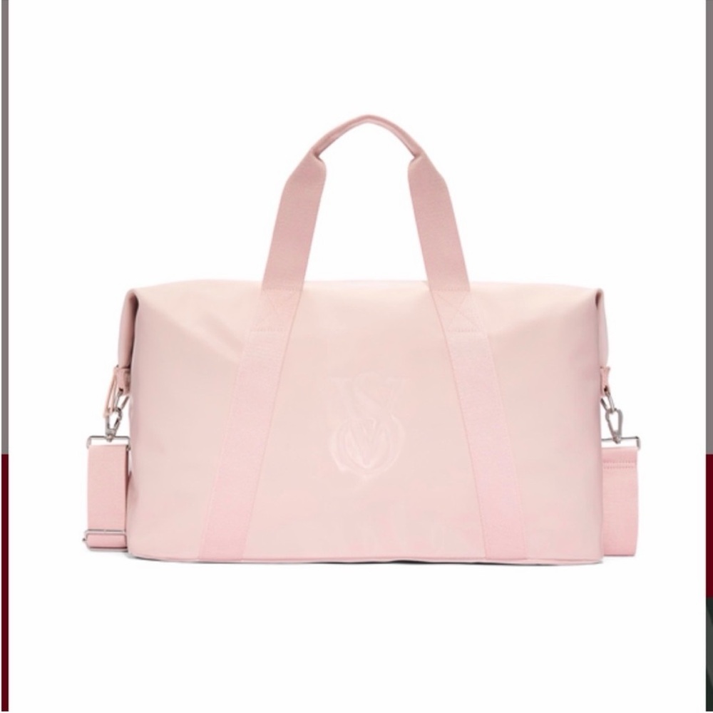 VICTORIA'S SECRET WATERPROOF
METALLIC DUFFLE BAG